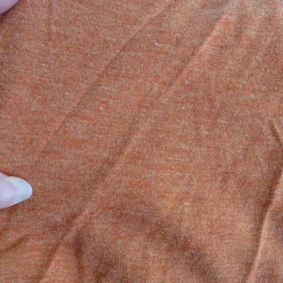 Emery Rose Orange Colorblock Crew Neck T-Shirt Top Women Size XL Fall Casual - Picture 8 of 8